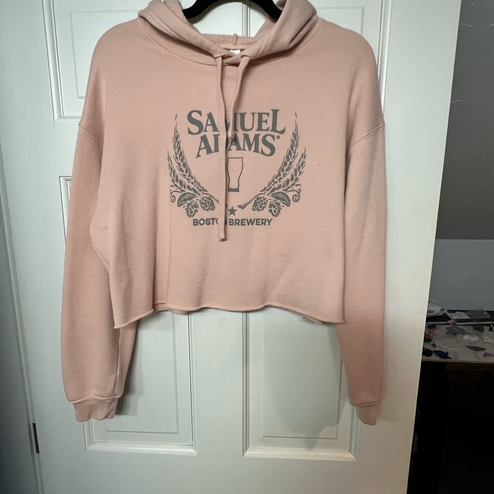 Bella Canvas Blush Cropped Hoodie